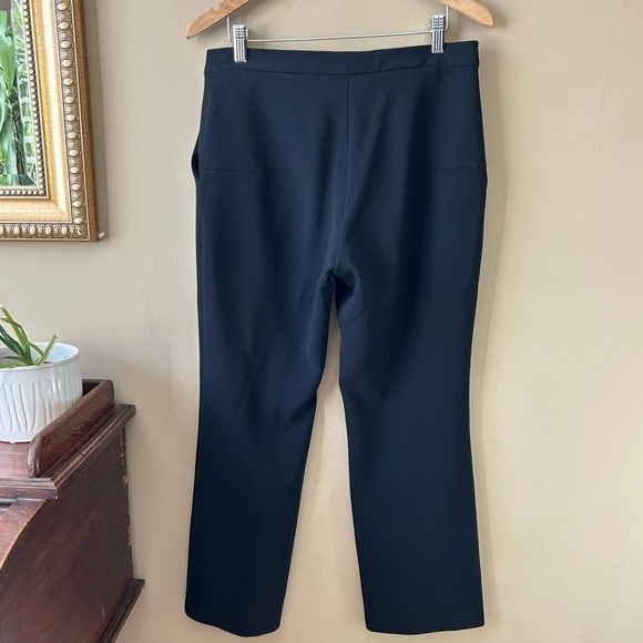 ALTUZARRA Nettle Black Crepe Cropped Trouser Pants Kick Flare Size 38 - Picture 6 of 13